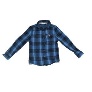EGG (8y) Plaid Collared Button Up